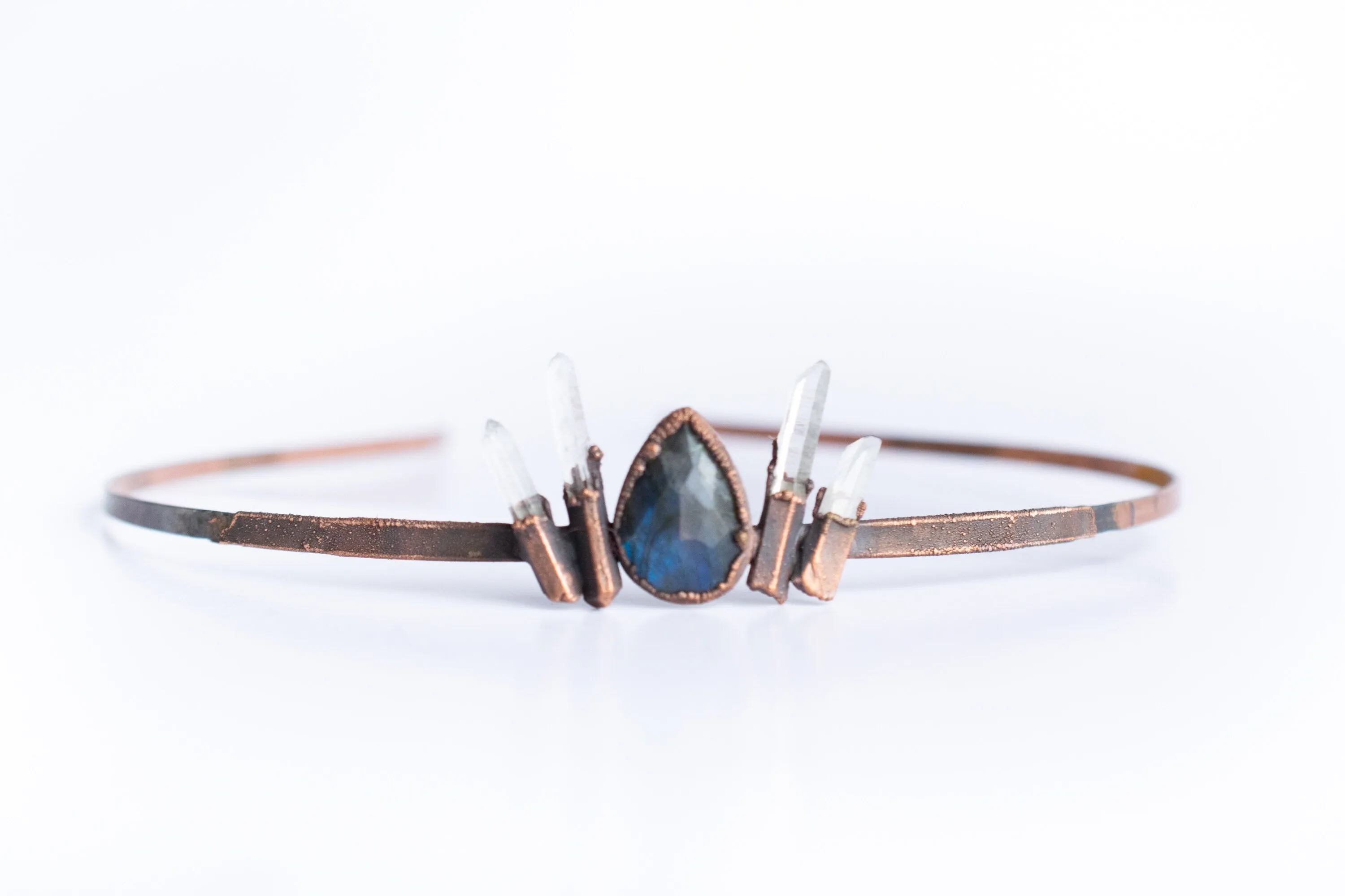 Labradorite crown | Crystal tiara | Labradorite tiara