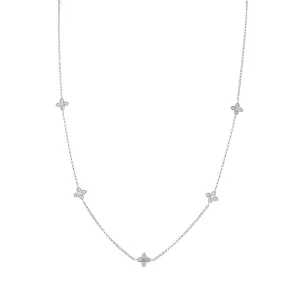 Love by the Yard Five Station Diamond Necklace