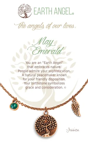 May - Emerald: Birthstone Necklace