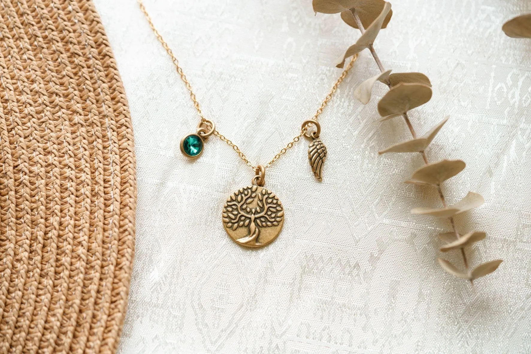 May - Emerald: Birthstone Necklace