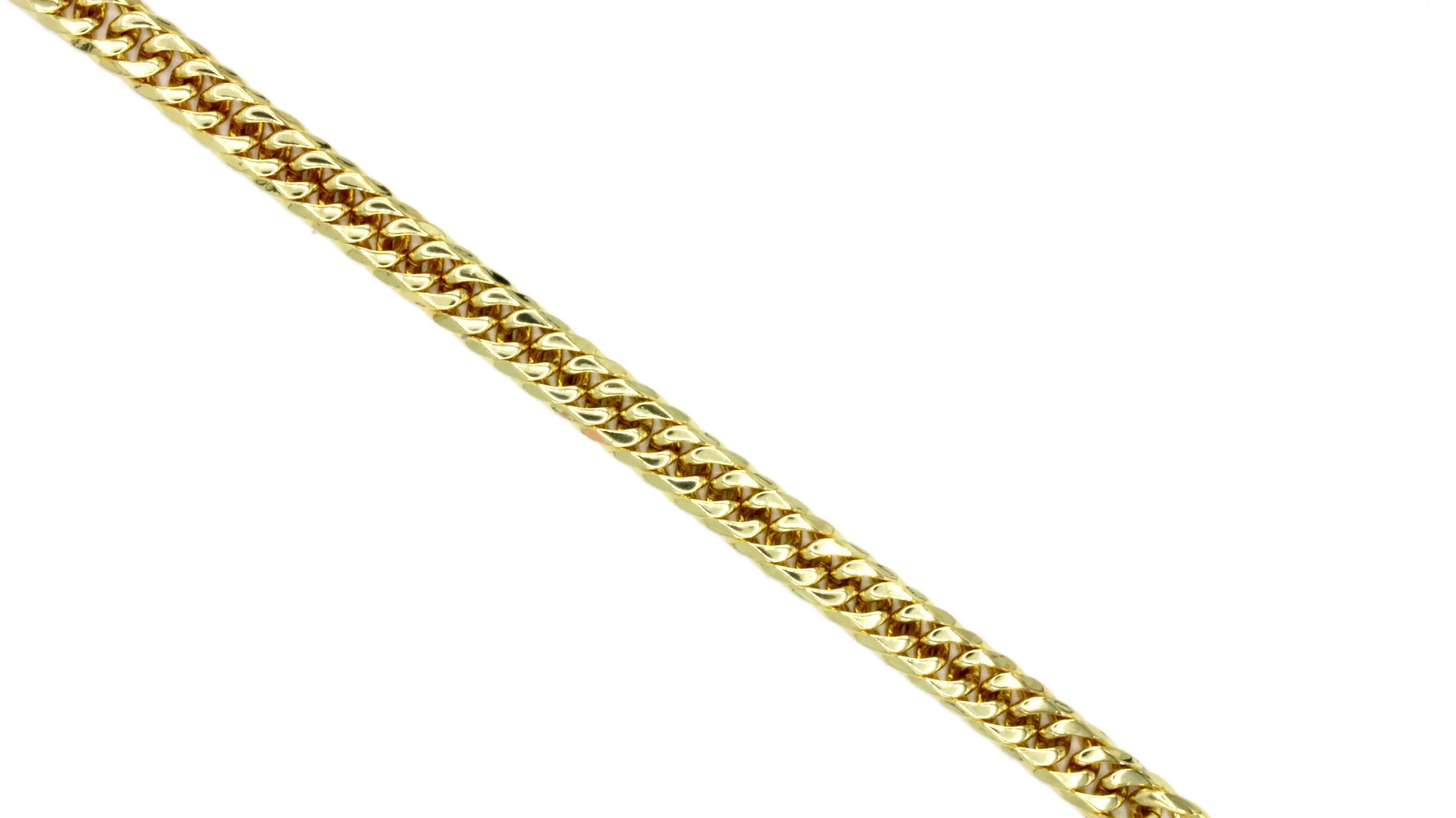 Miami Cuban Link Chain Bracelet 18K Gold Plated Stainless Steel Double Link