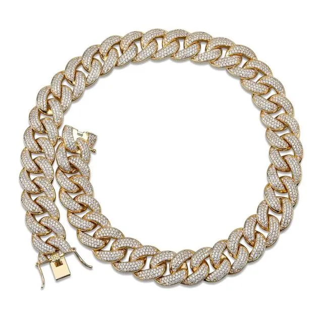 Miami Cubic Zircon Link Chain Necklace