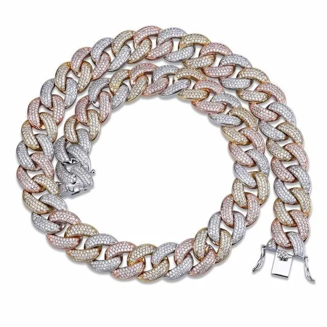 Miami Cubic Zircon Link Chain Necklace