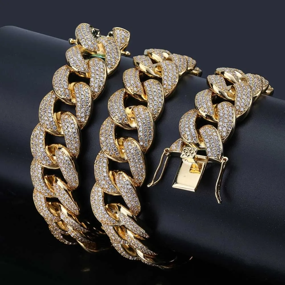 Miami Cubic Zircon Link Chain Necklace