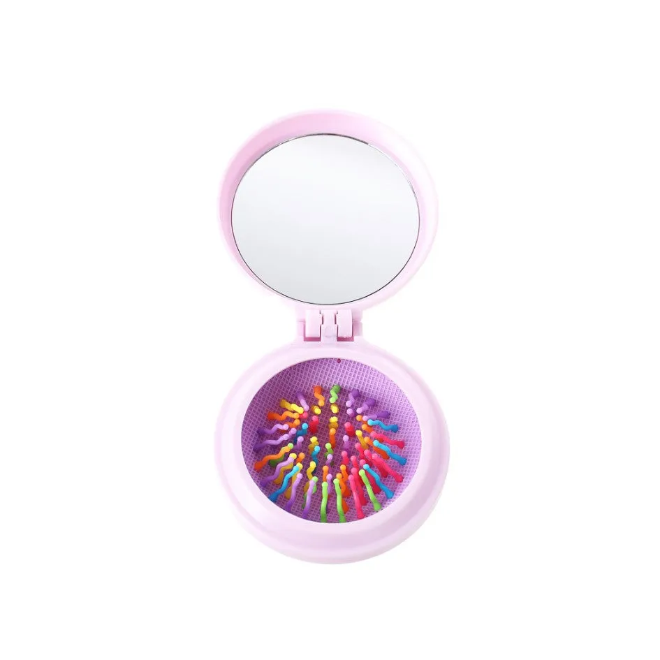 Miniso Lolita Tea Party Collection Hair Brush with Mirror Purple