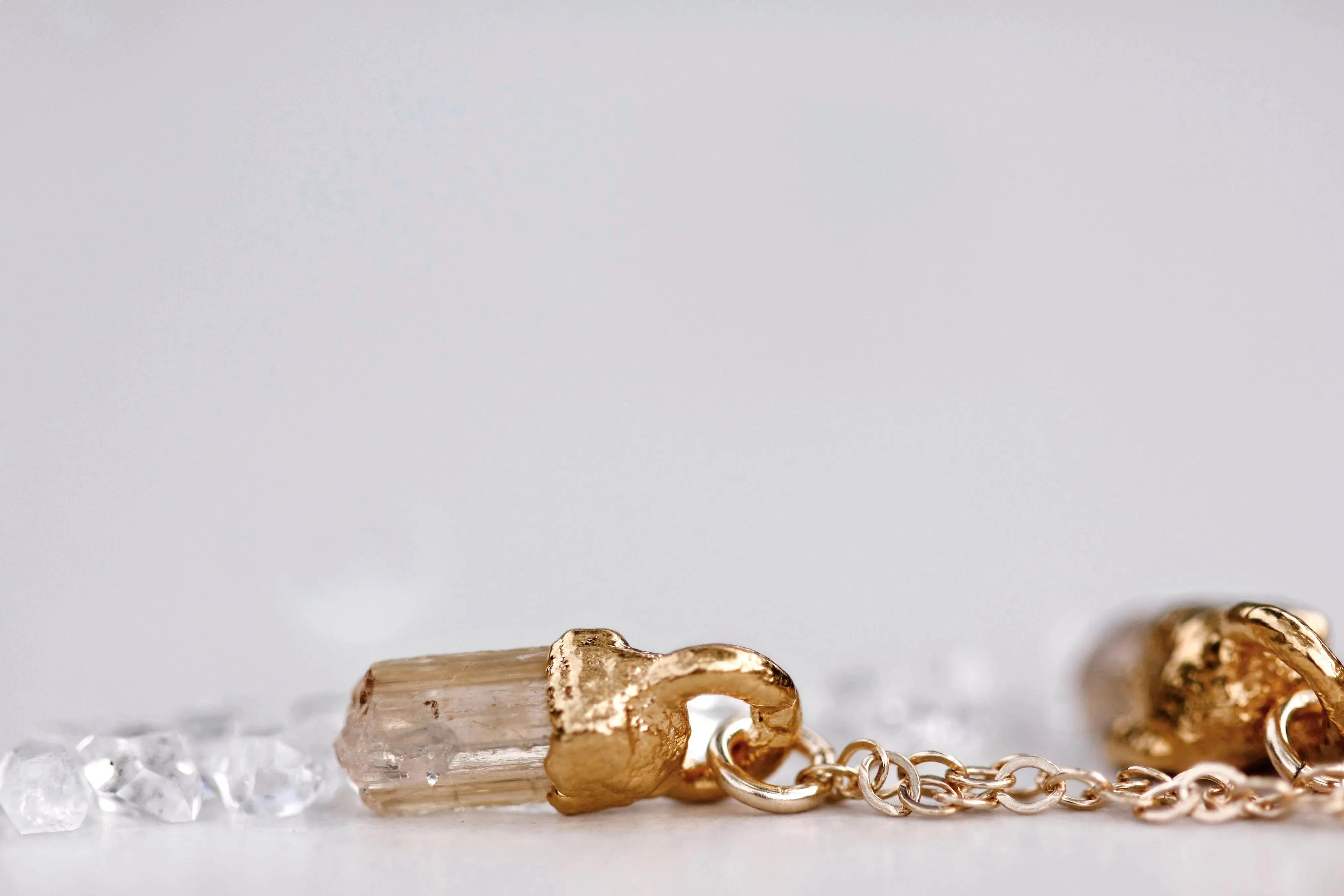 November Raindrops Necklace · Topaz