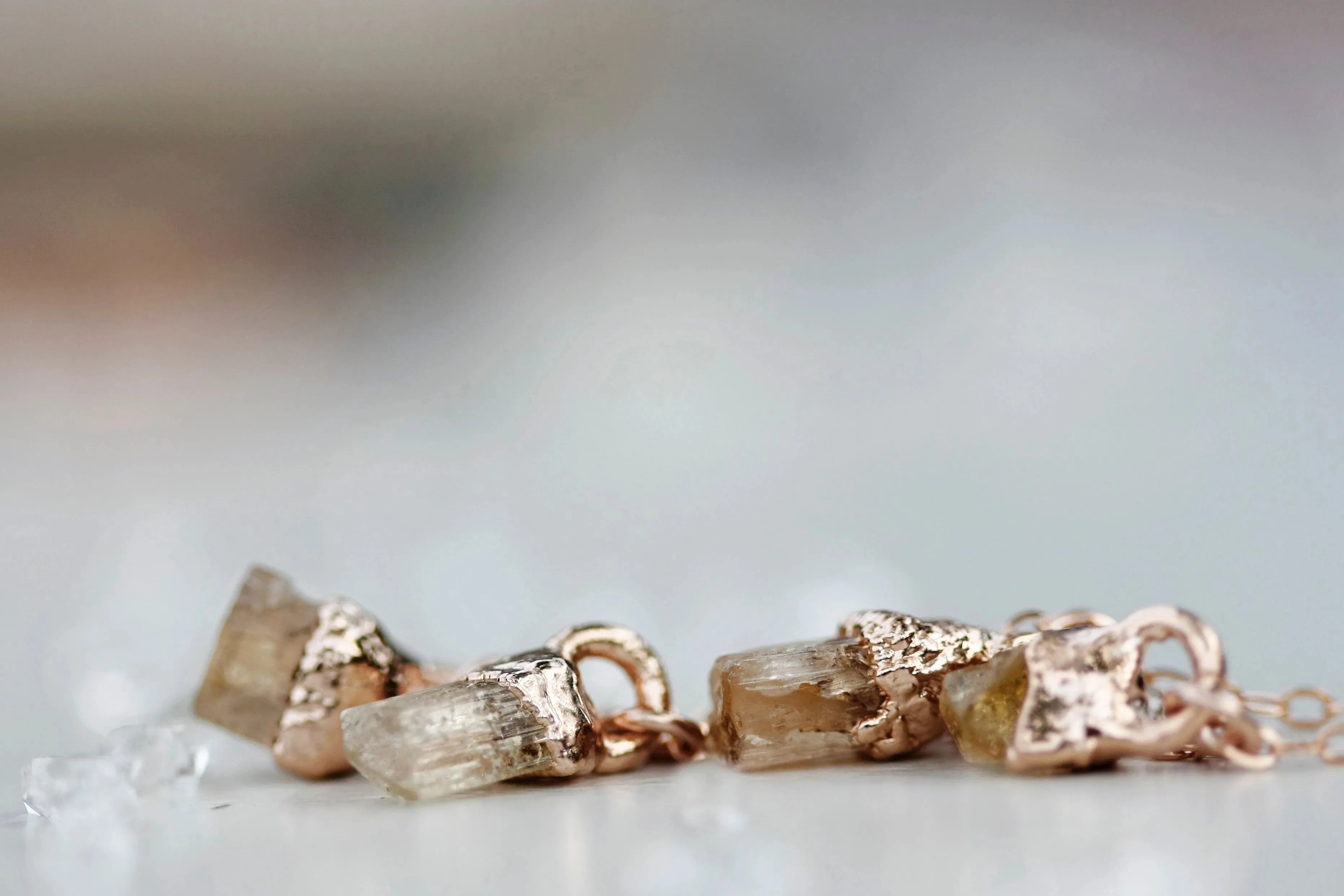 November Raindrops Necklace · Topaz