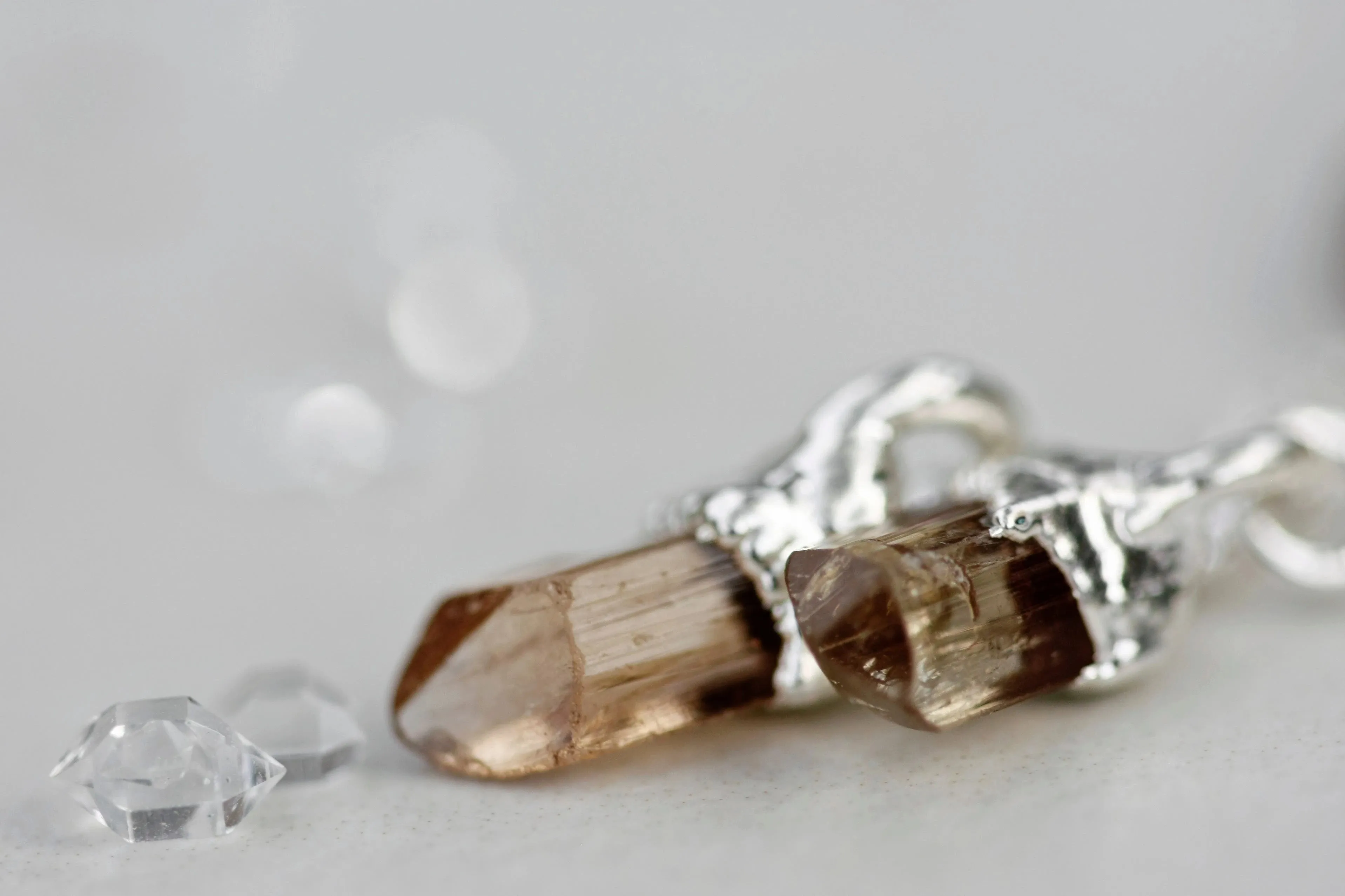 November Raindrops Necklace · Topaz