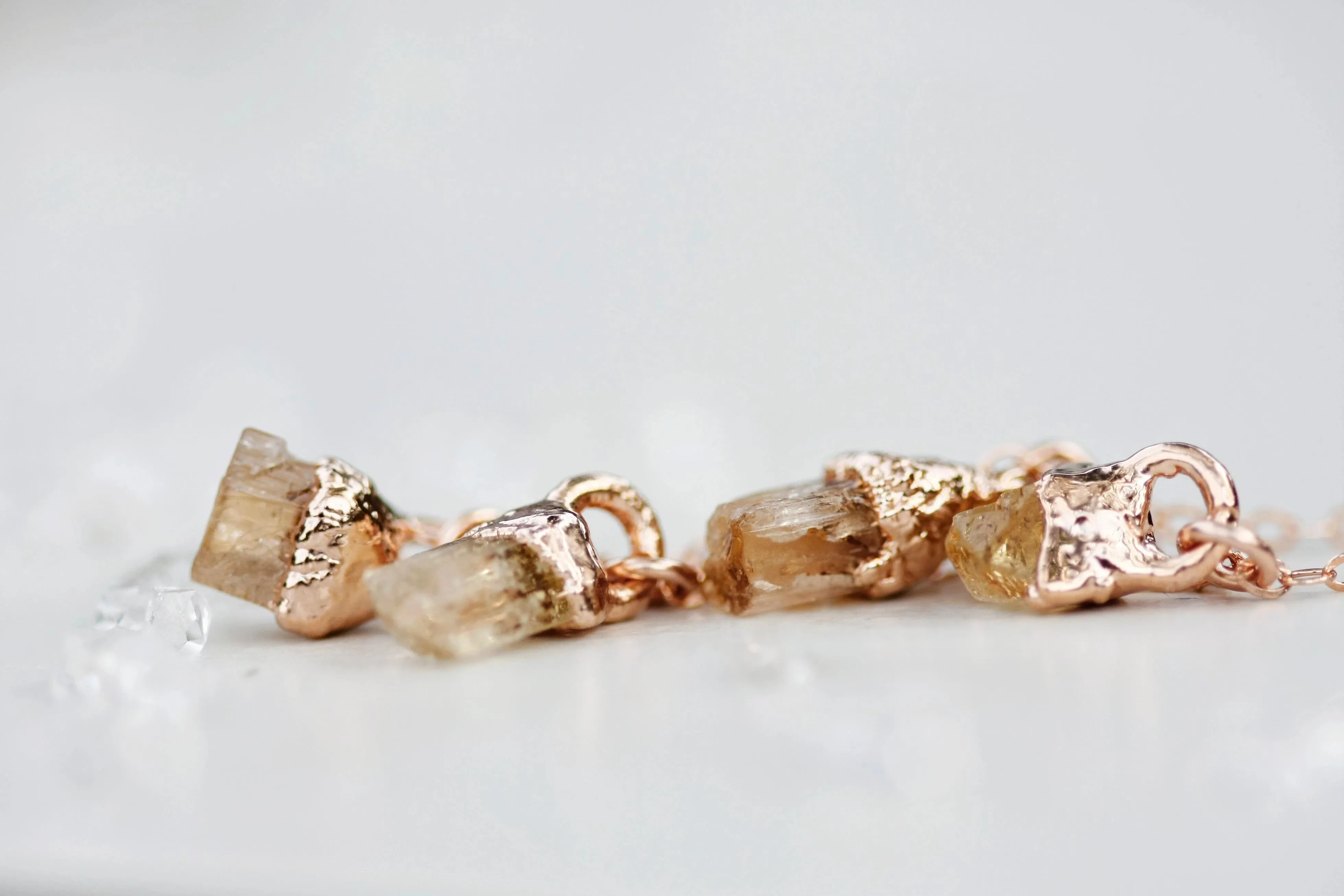November Raindrops Necklace · Topaz