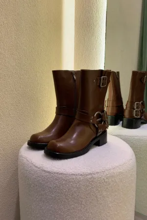 Oaklee Biker Boot Chocolate