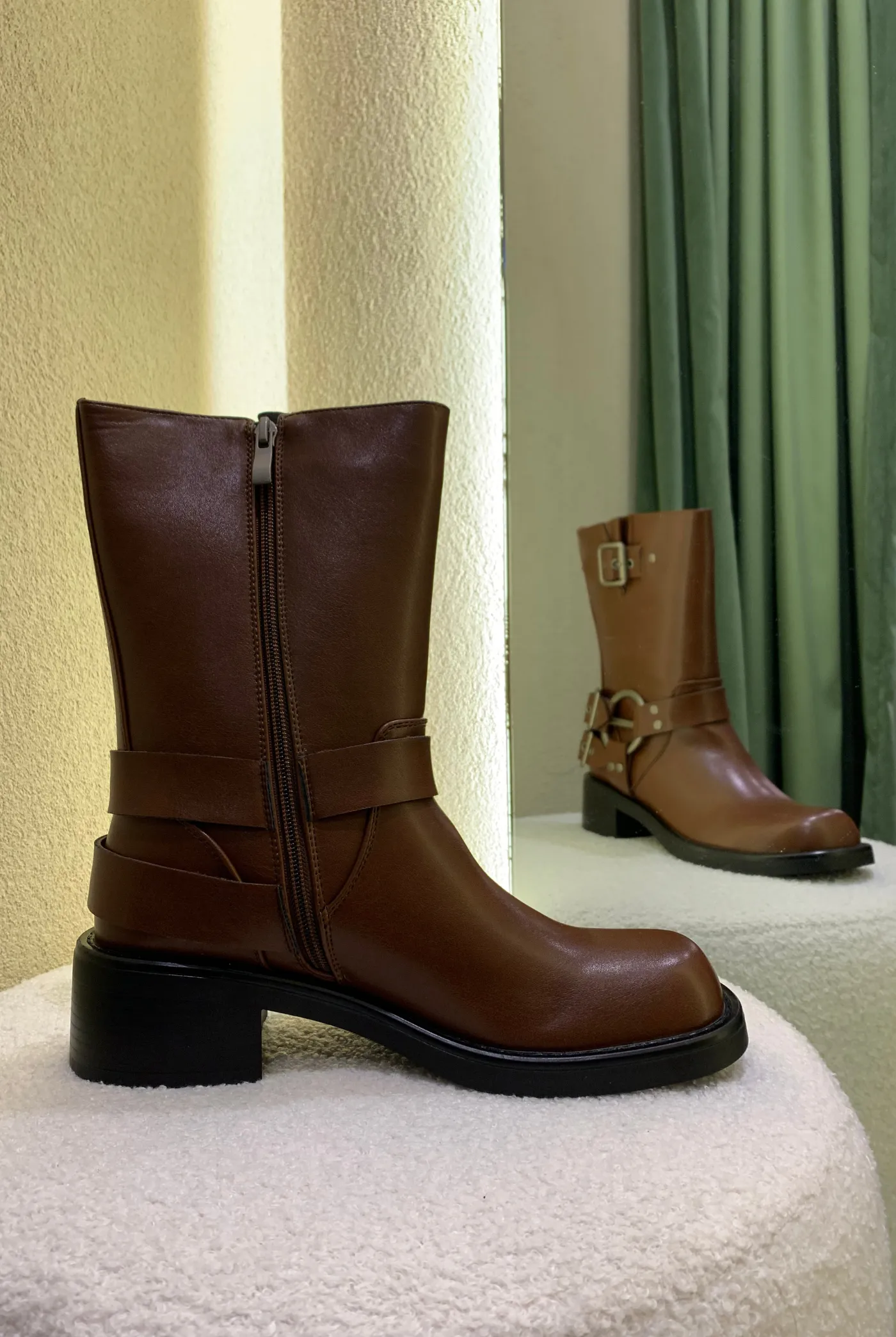 Oaklee Biker Boot Chocolate