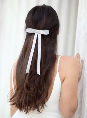 Octavia Pearl Bow Barrette
