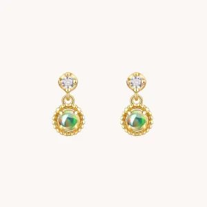 Opal 14K Gold Stud Earrings W.