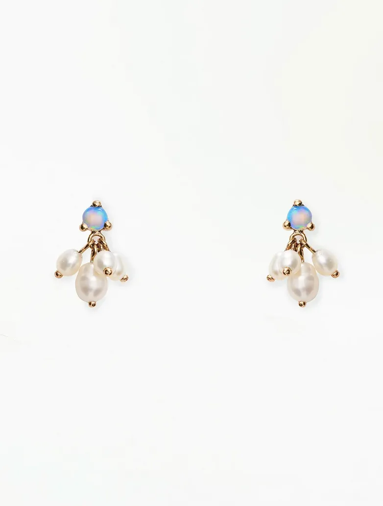 OPAL & PEARL CLOUDBURST EARRINGS