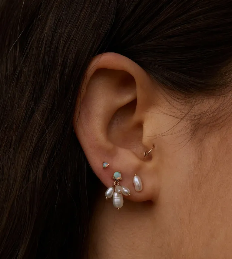 OPAL & PEARL CLOUDBURST EARRINGS