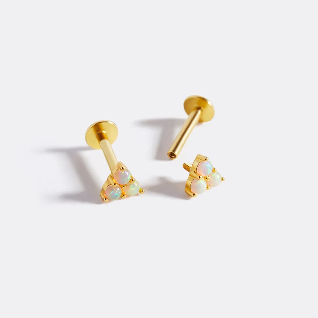 Opal Trio Sleeper Earrings | 18g