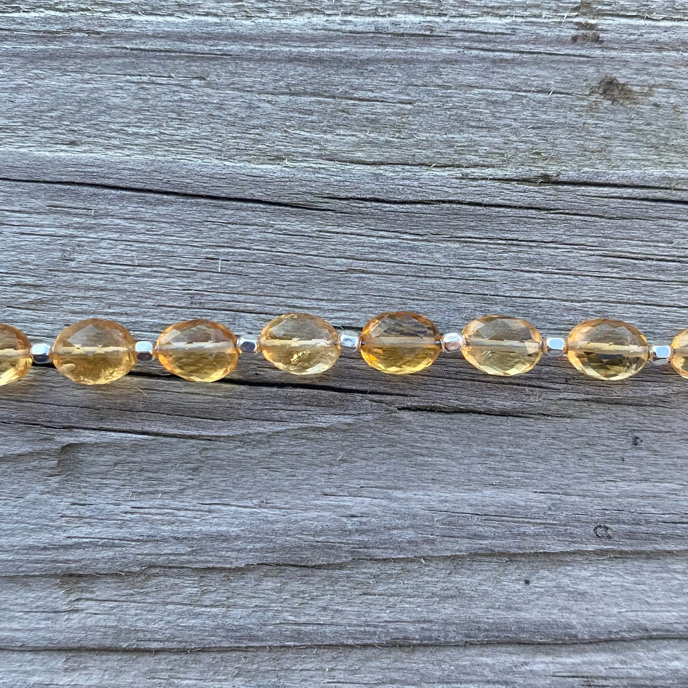 Oval Gemstone Necklace