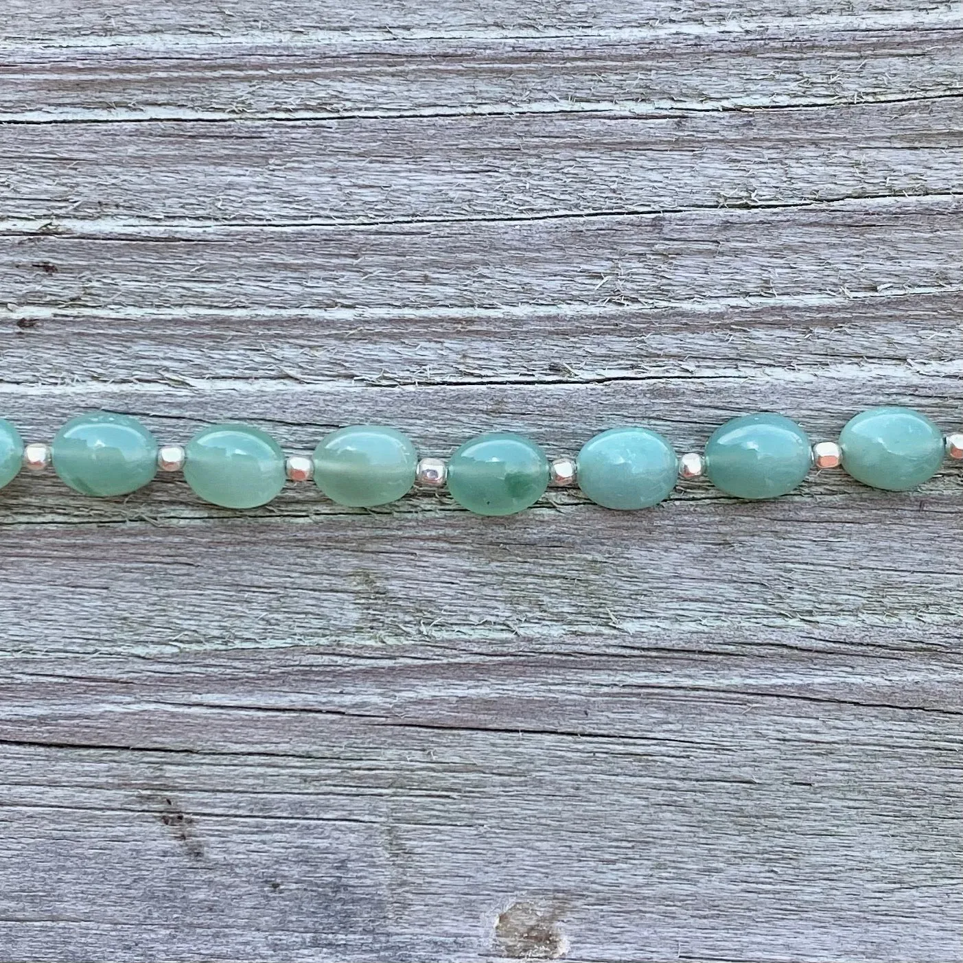 Oval Gemstone Necklace