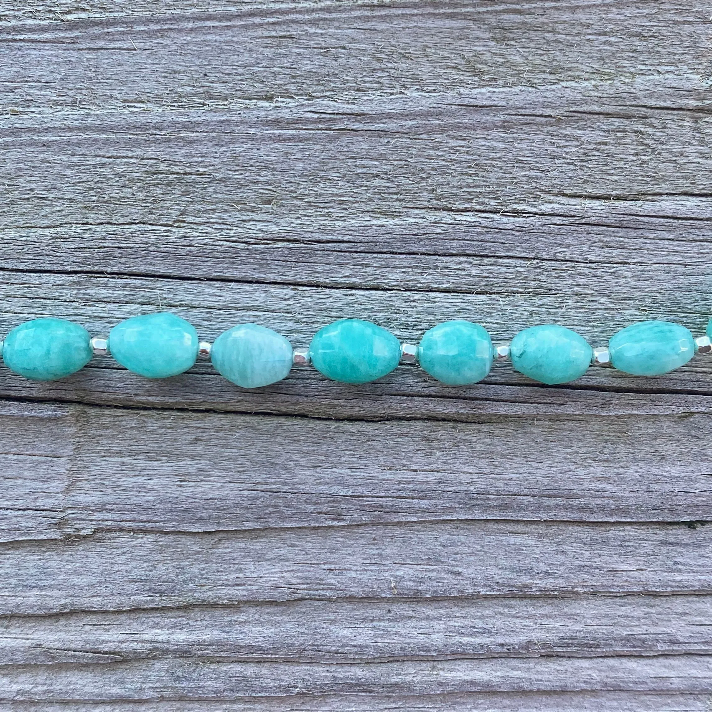 Oval Gemstone Necklace