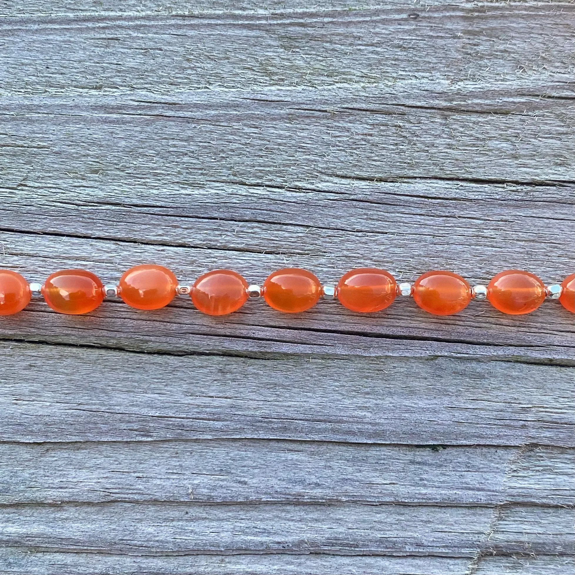 Oval Gemstone Necklace