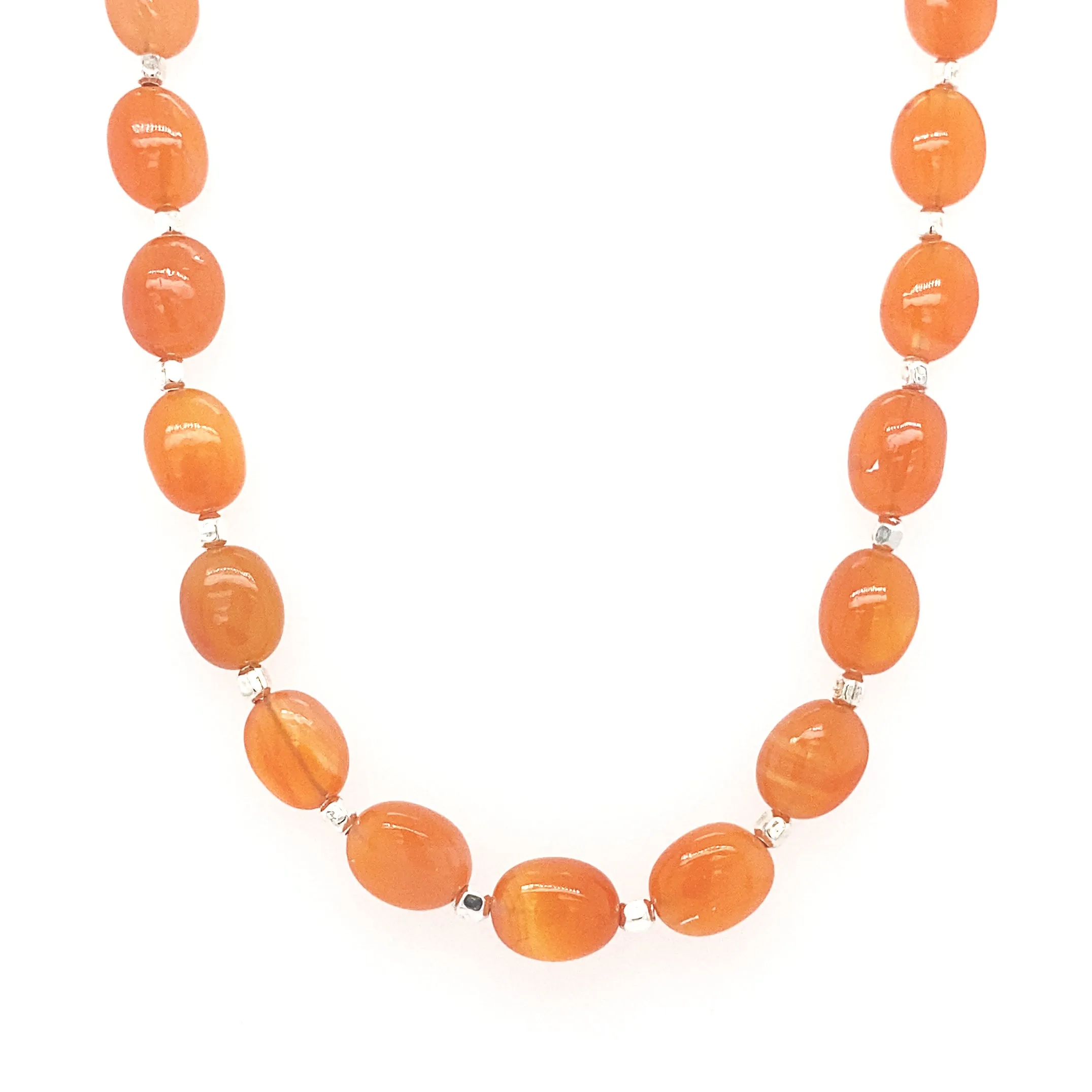 Oval Gemstone Necklace