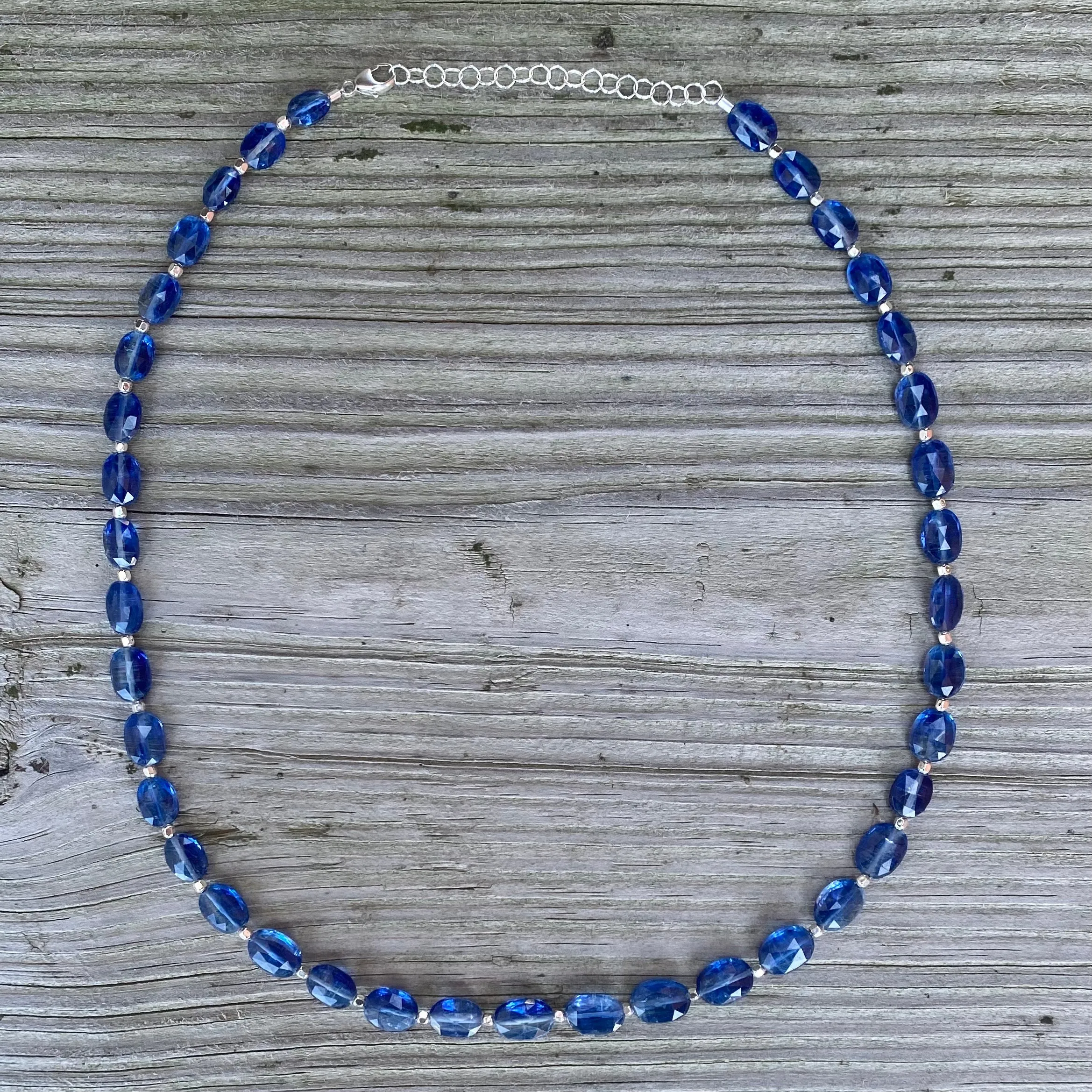 Oval Gemstone Necklace