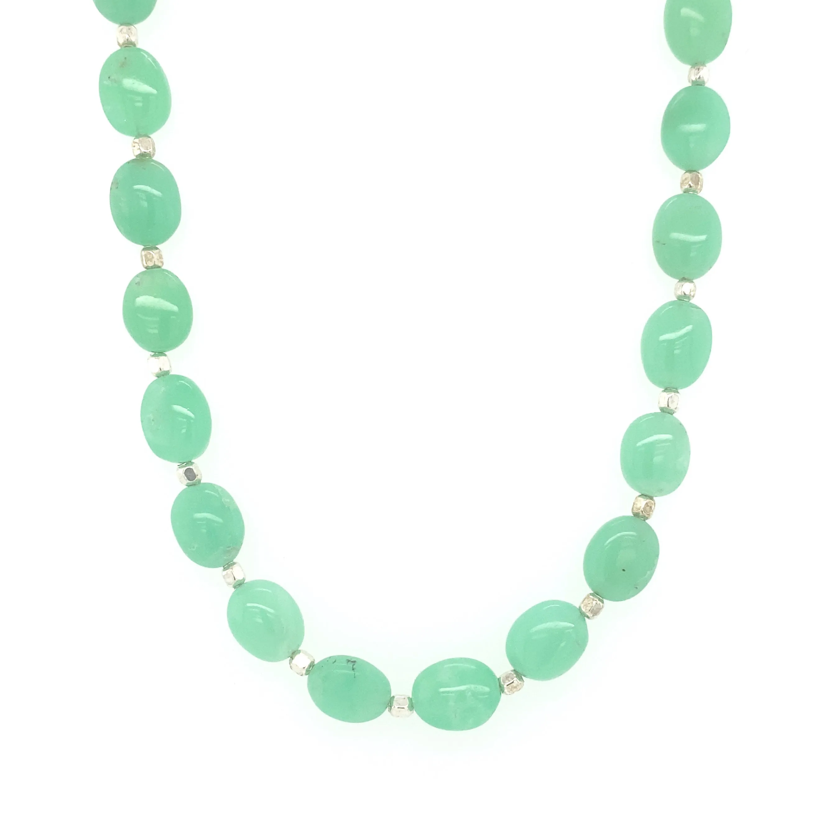 Oval Gemstone Necklace