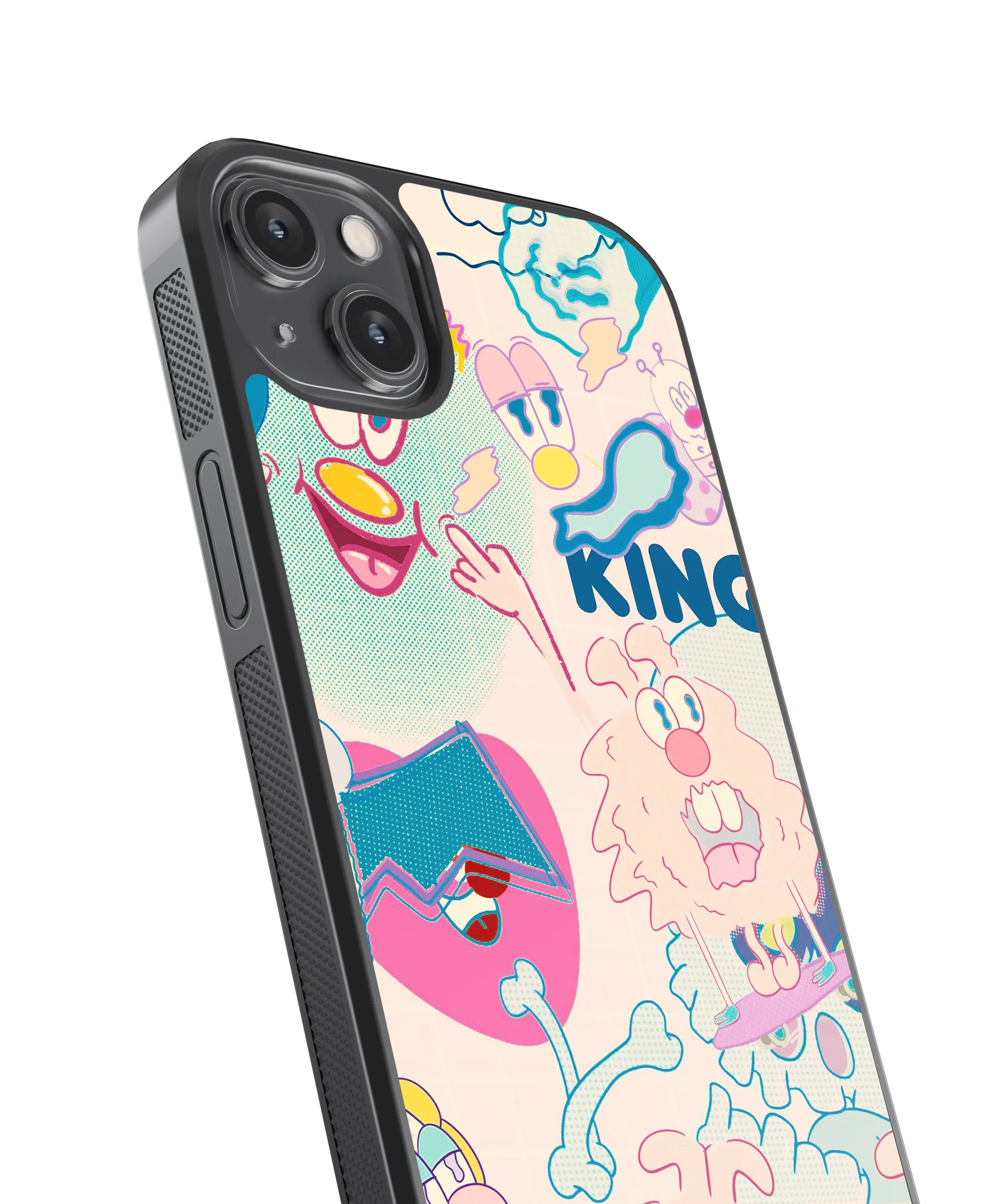 Pastel Abstract Glass Phone Case Cover