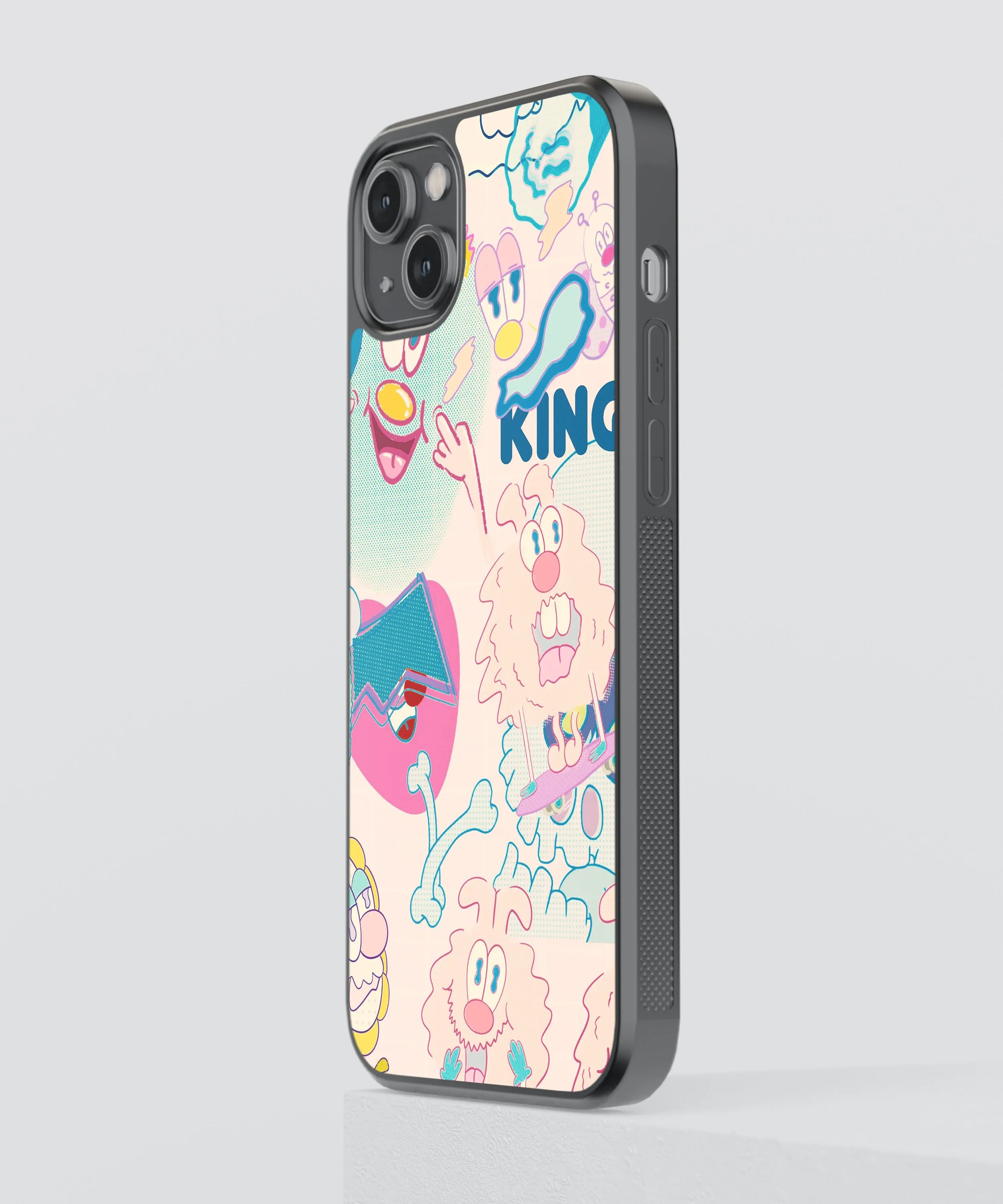 Pastel Abstract Glass Phone Case Cover