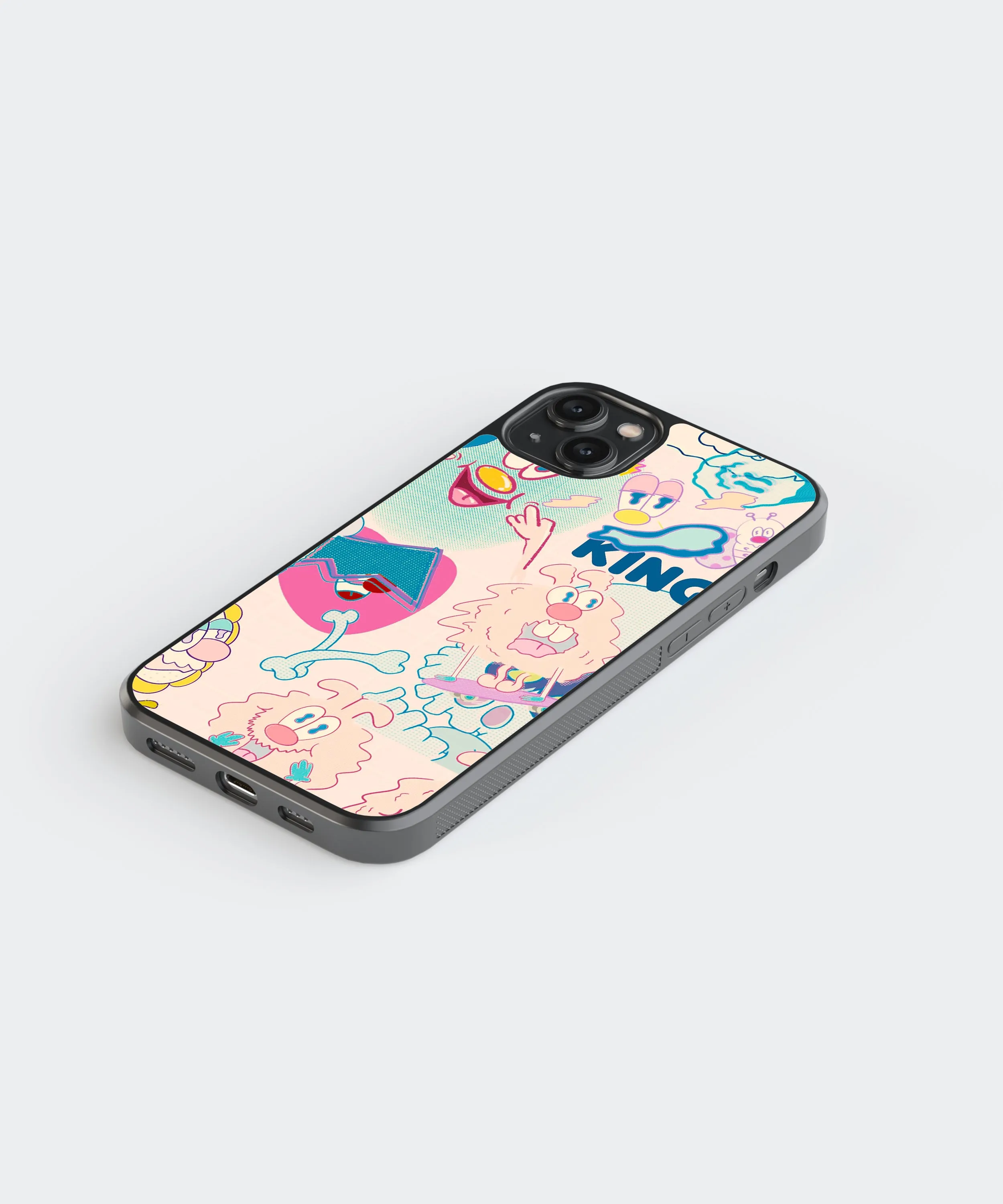 Pastel Abstract Glass Phone Case Cover