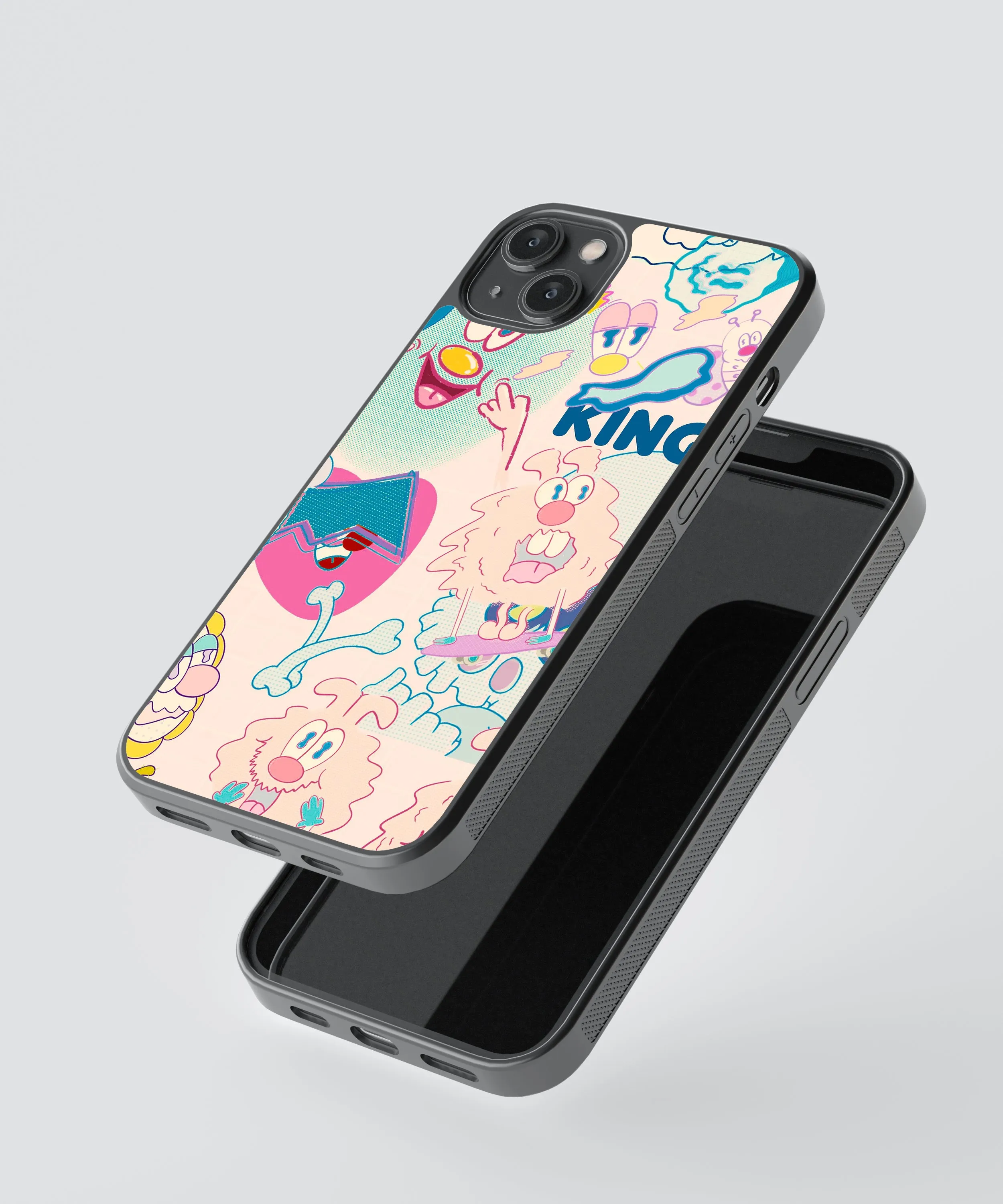 Pastel Abstract Glass Phone Case Cover
