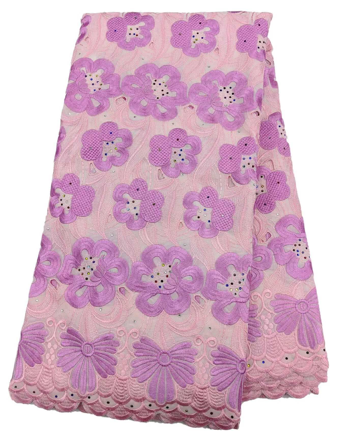 Pink Unique Cotton Lace