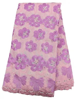 Pink Unique Cotton Lace