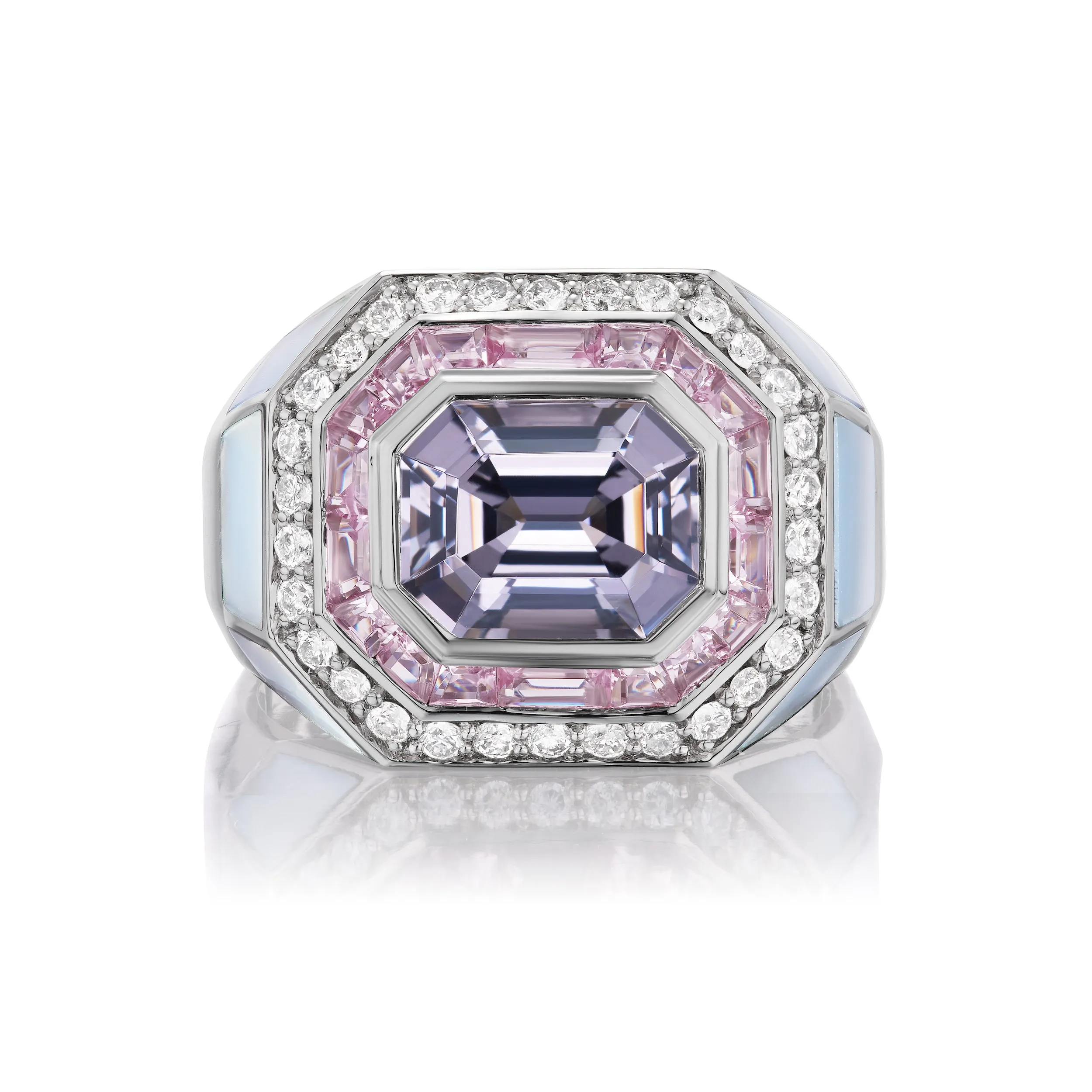 Platinum Nomad Cocktail Ring