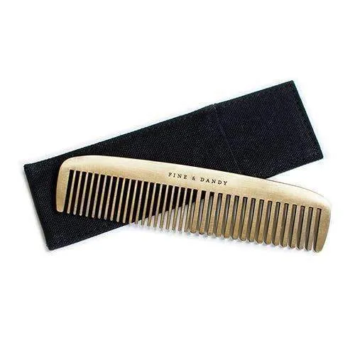 "Fine and Dandy" Brass Comb (Pack of 1)