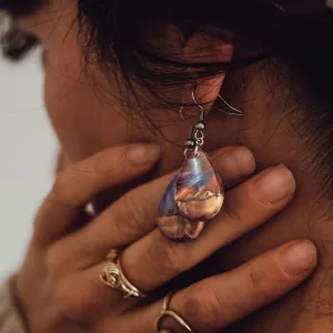 Red Sea | opal earrings [raindrop]