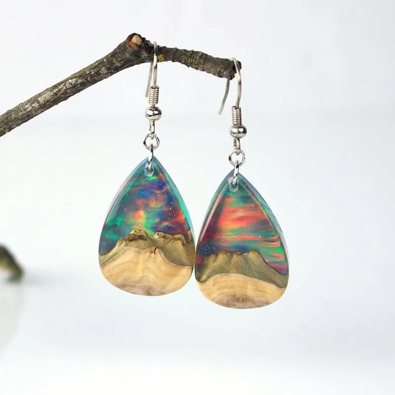 Red Sea | opal earrings [raindrop]