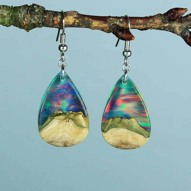 Red Sea | opal earrings [raindrop]
