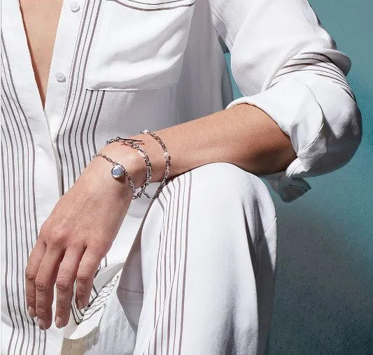 Revival Astoria Figaro Chain Link T-bar Bracelet