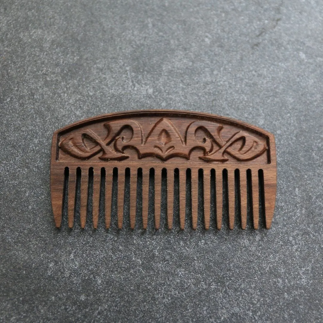 SALE - Walnut Comb   FREE Leather Pouch