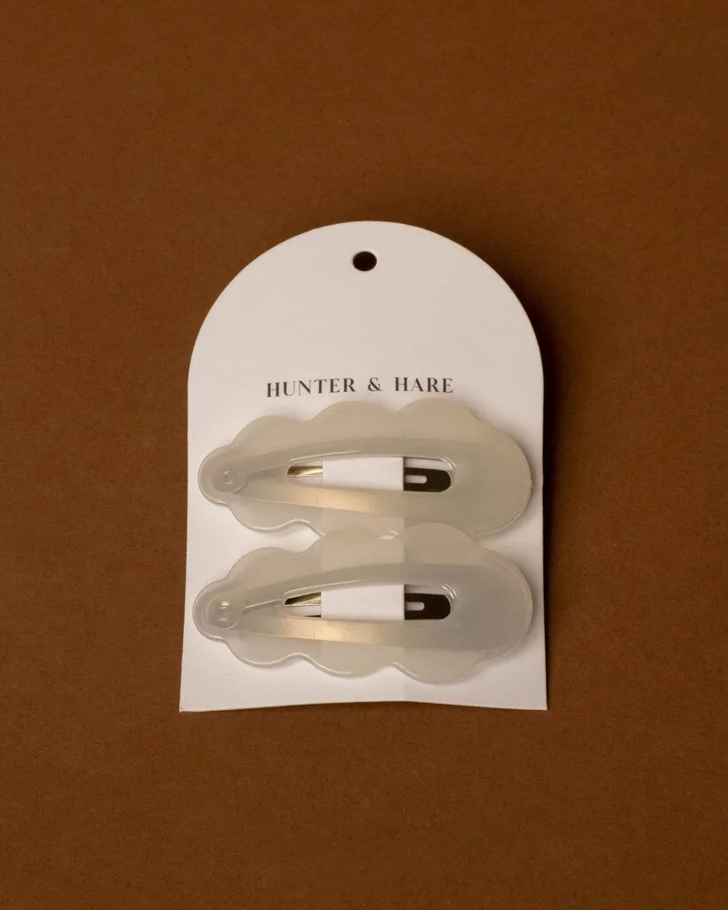 Scalloped Barrette Pairs