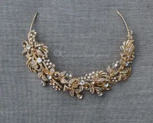 Scrolling Crystal Bridal Headpiece
