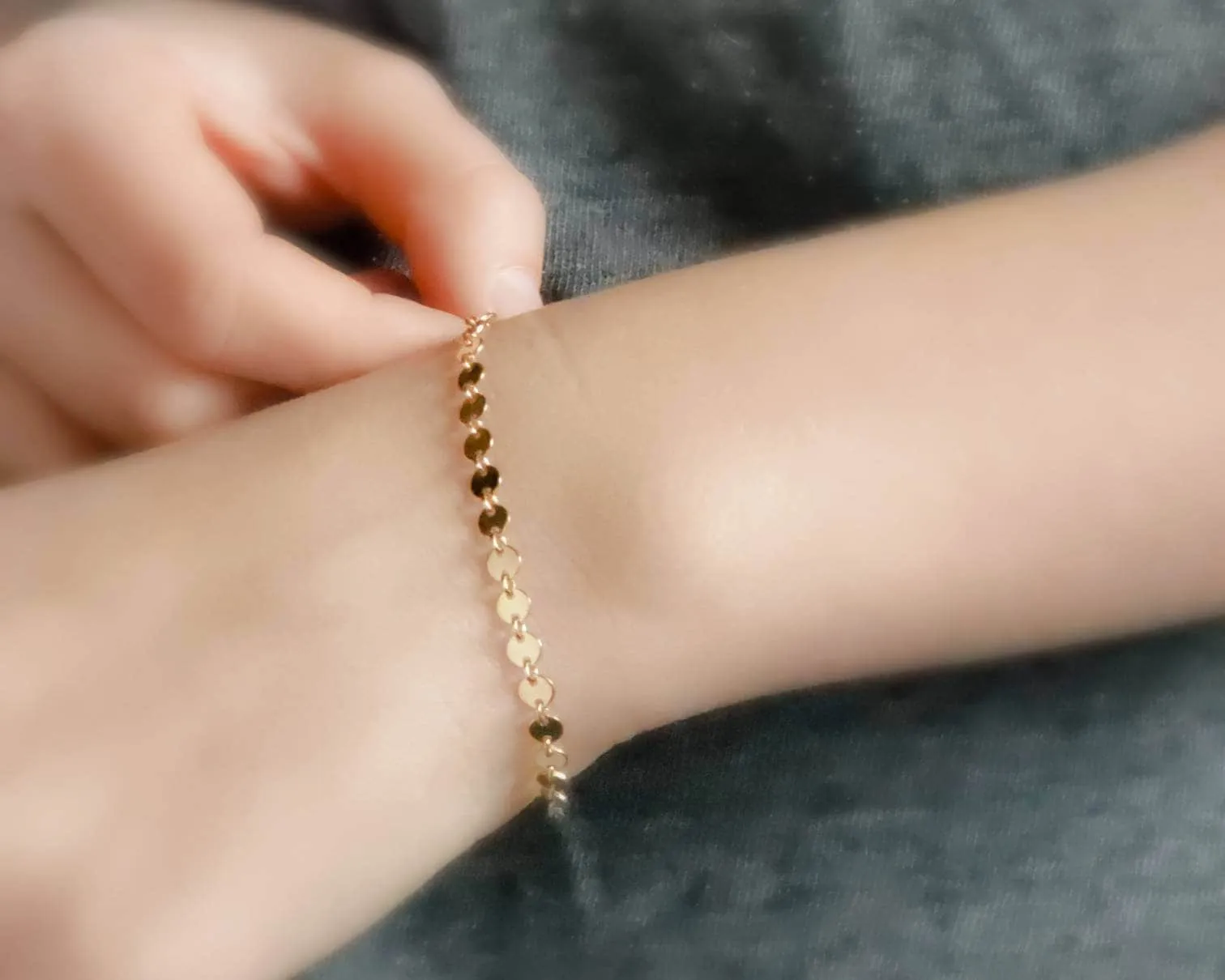Sequin Chain Bracelet