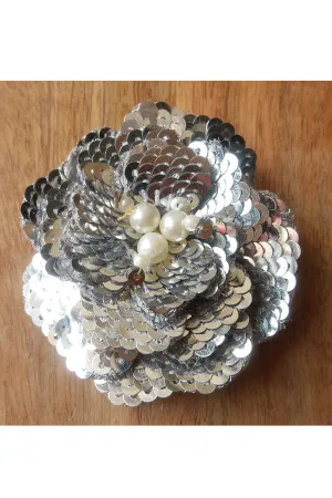 Sequins Carnation Hair Clip
