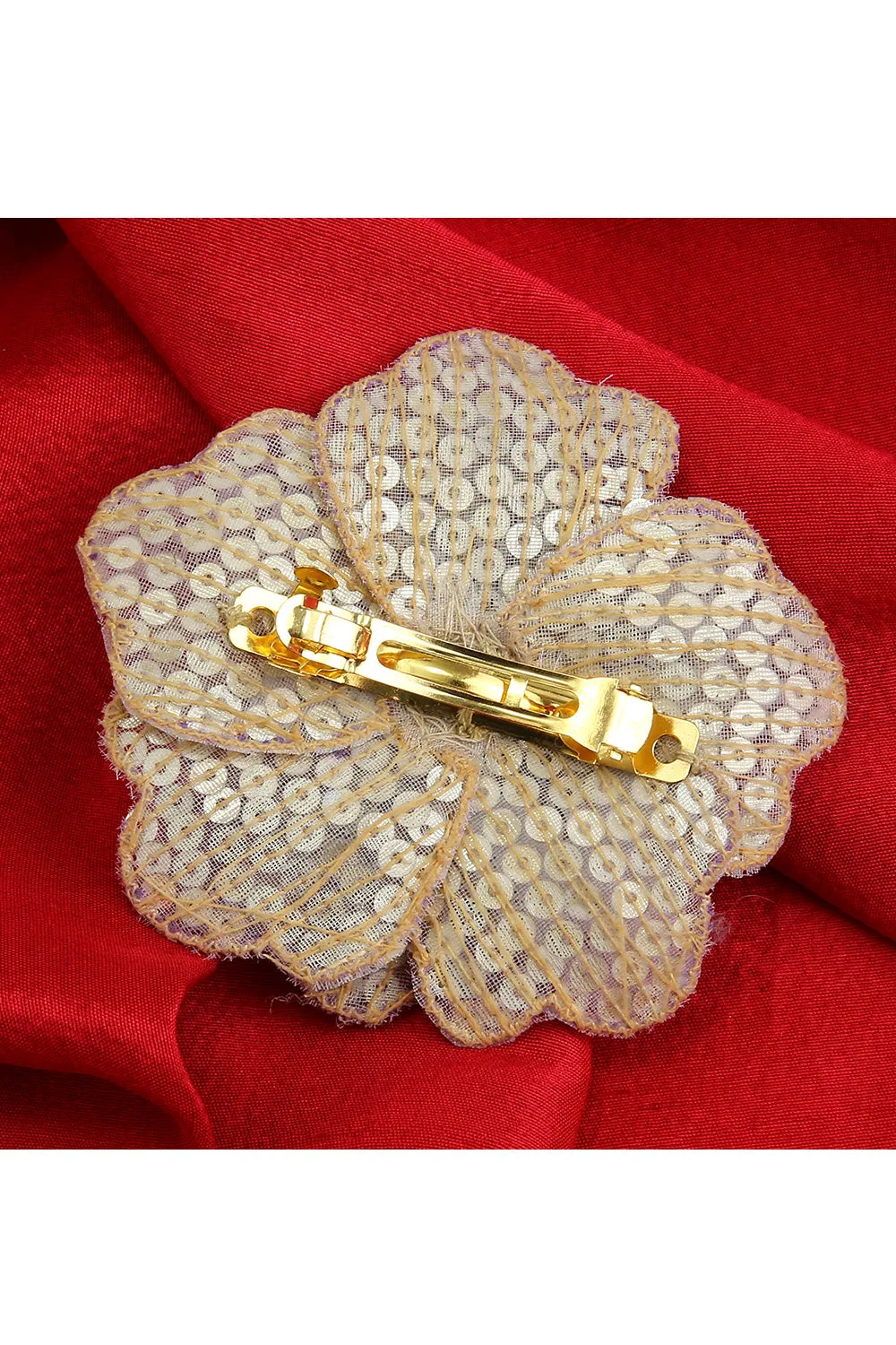 Sequins Carnation Hair Clip