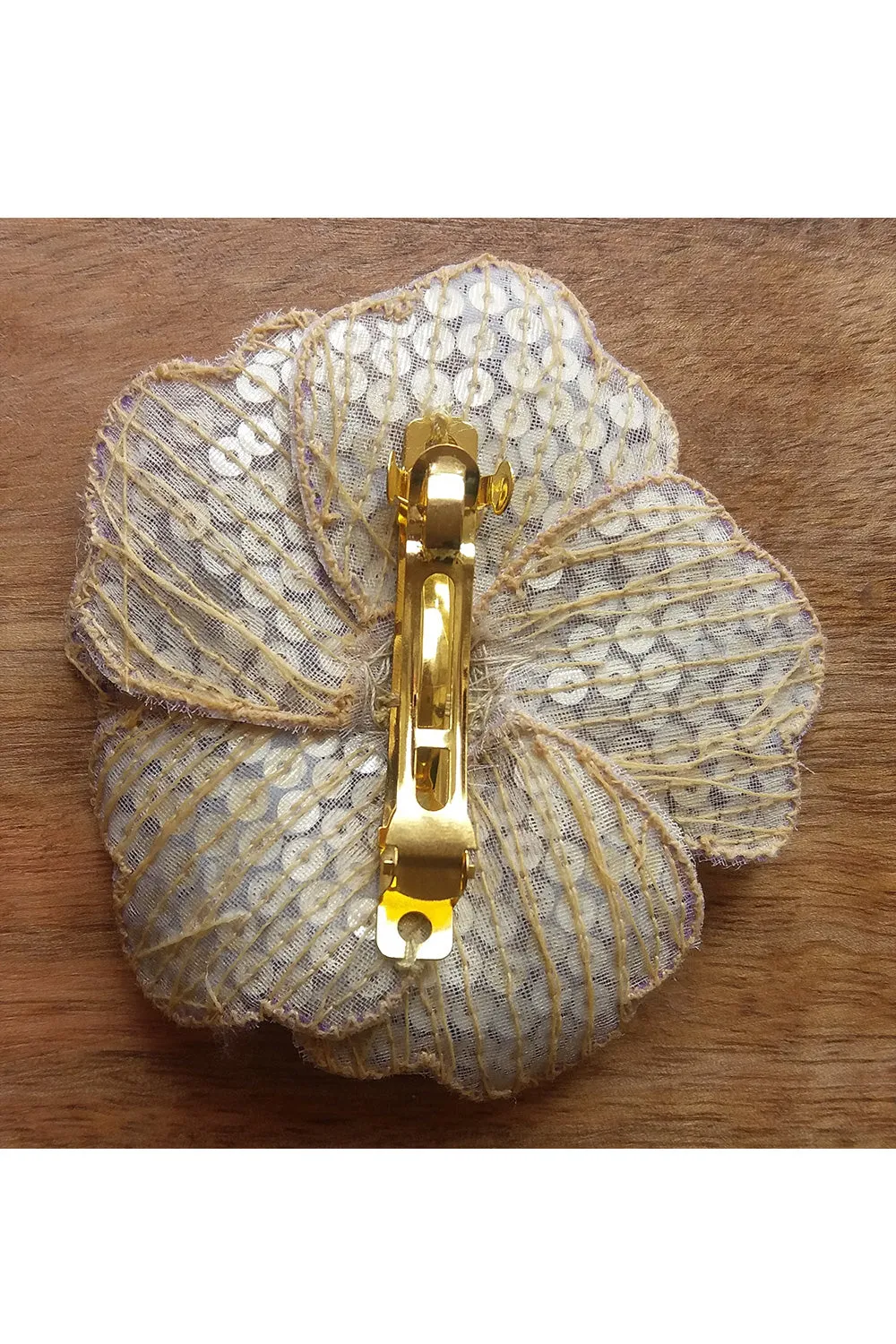 Sequins Carnation Hair Clip