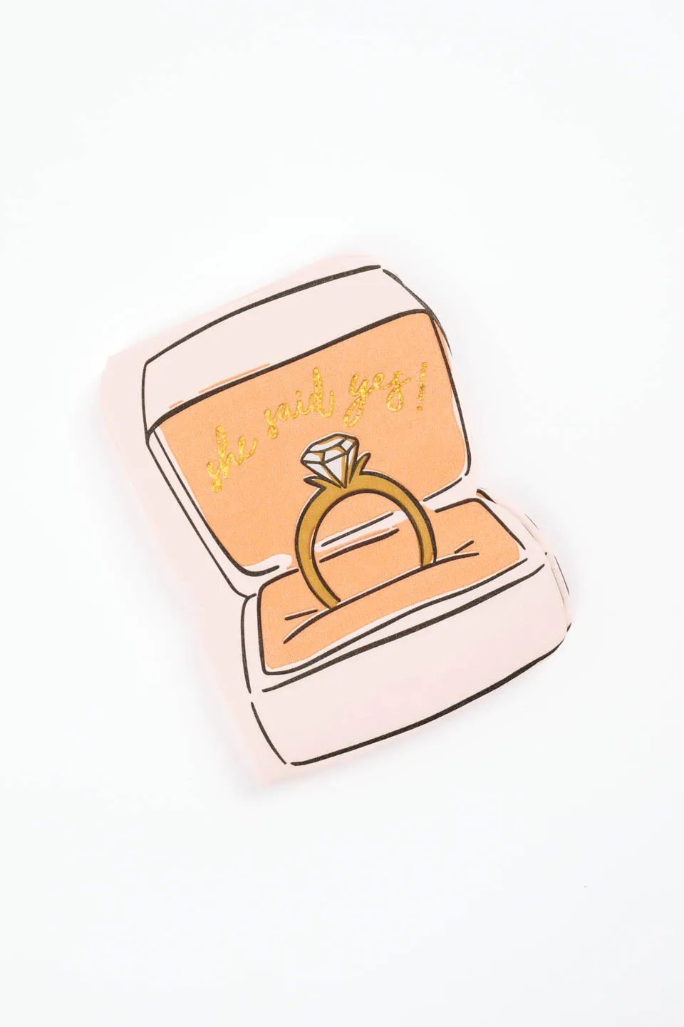 She Said Yes! Napkins - Peach