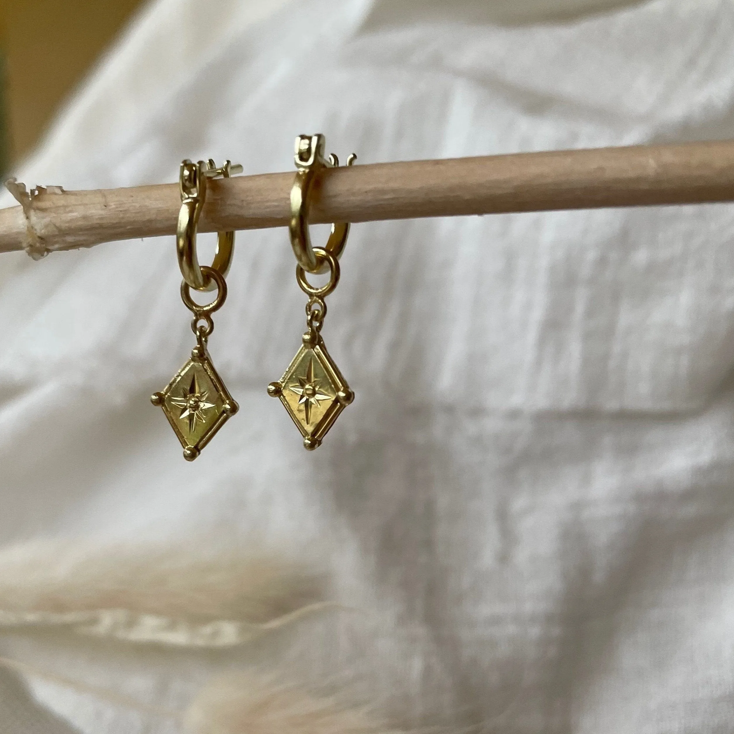 Sienna Gold Hoop Earrings