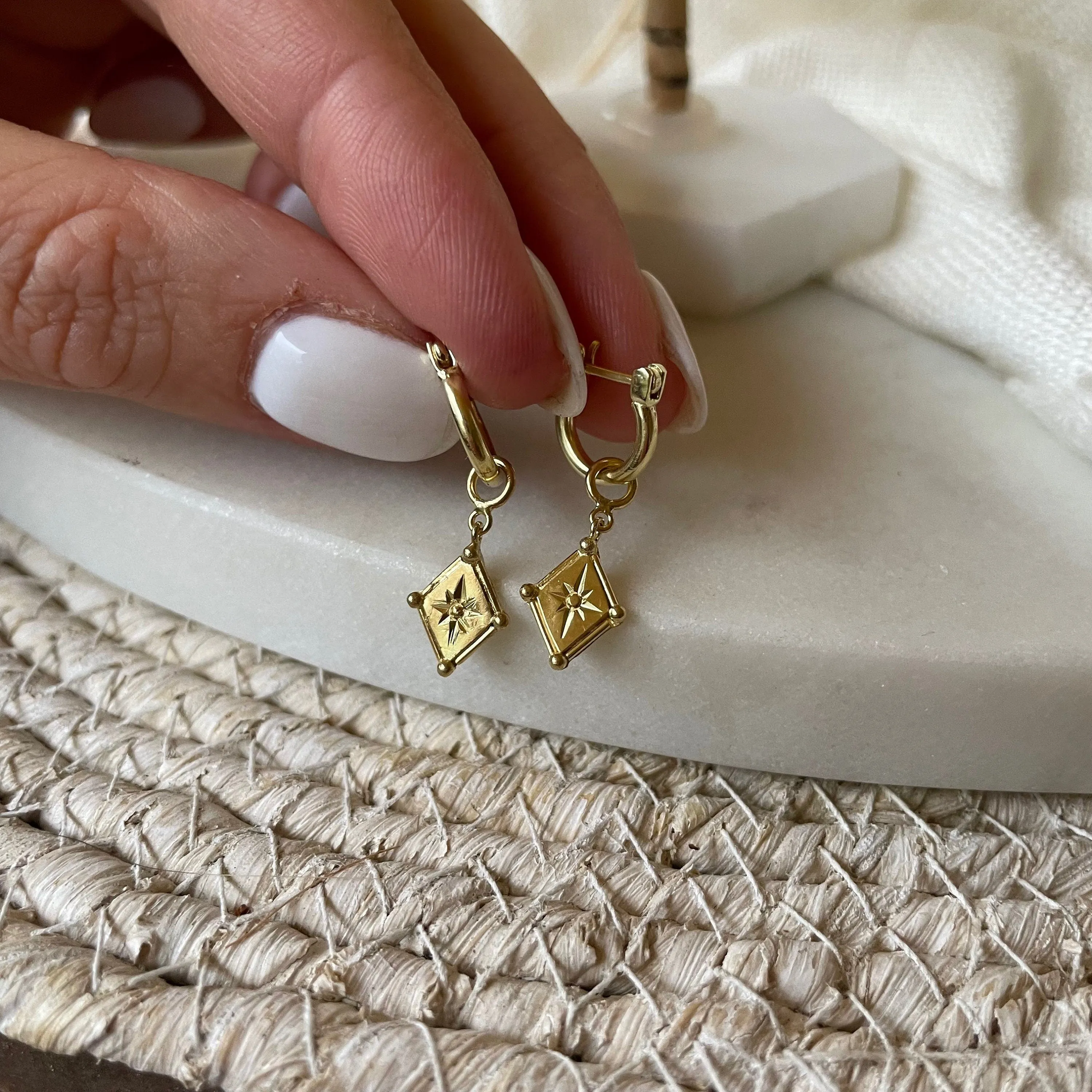 Sienna Gold Hoop Earrings