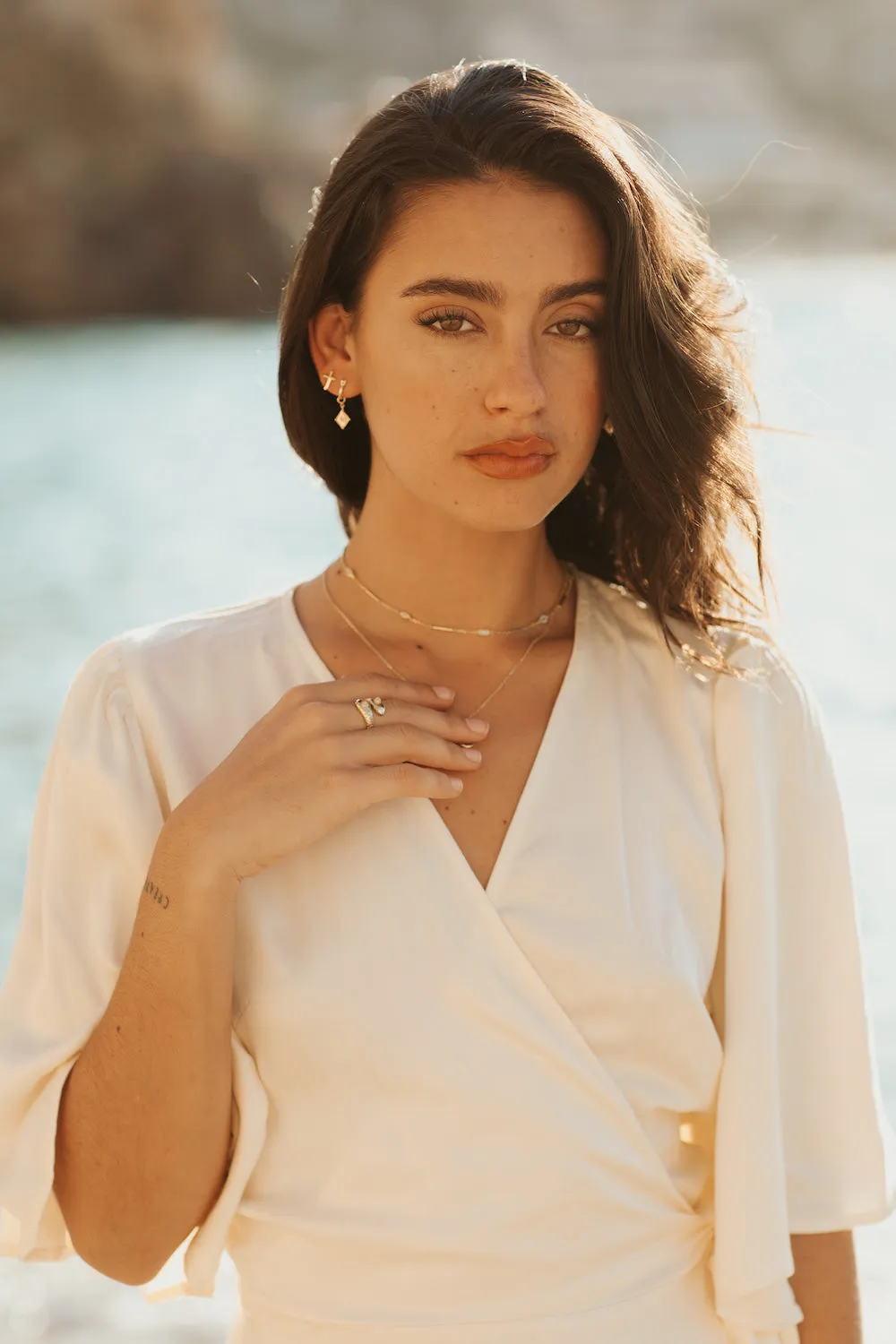 Sienna Gold Hoop Earrings